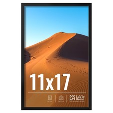 LaVie Home 11x17 Picture Frame for Wall Display, 11x17 Black Picture Frame wi...