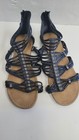 Soda Gladiator Black Sandals Women's Size 6.5