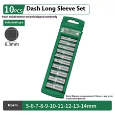 1/4 Dash Extended Hexagon Socket Head Sub Hexagon Head 50mm Socket Set