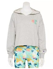 NWT Women's Champion Campus French Terry Hoodie, Oxford Gray, Medium