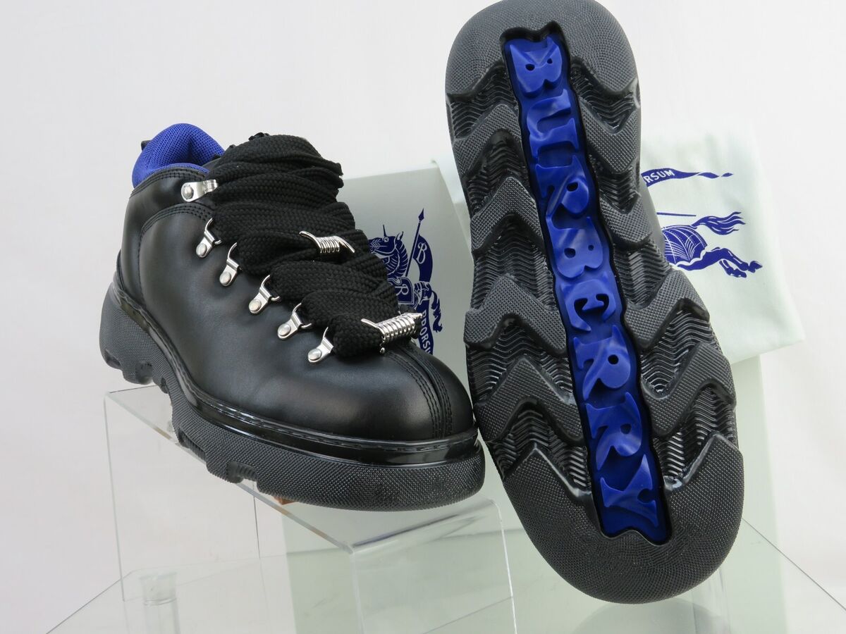 NIB BURBERRY TREK BLACK LEATHER LACE UP HIKING BOOTS 11.5 NIB BURBERRY TREK BLACK LEATHER LACE UP HIKING BOOTS 11.5