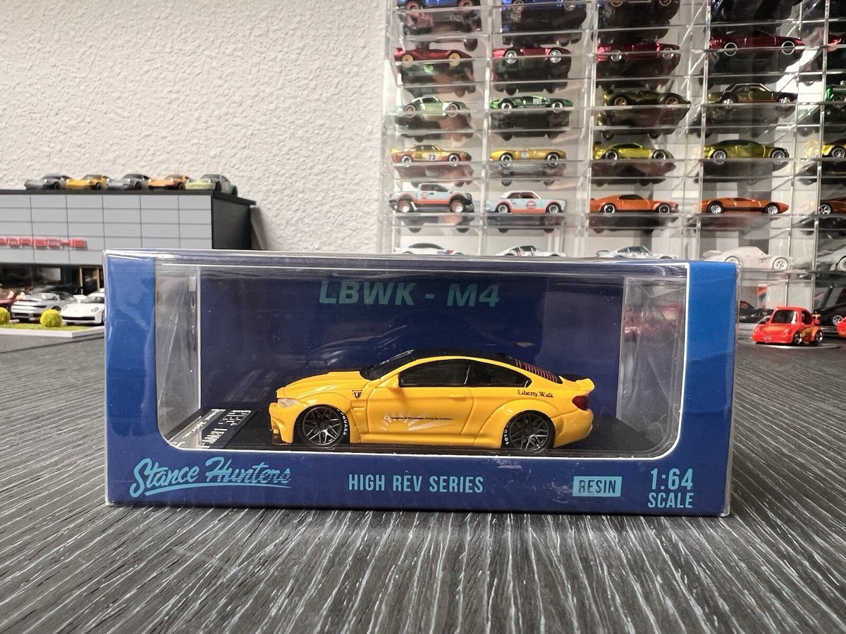 Stance Hunters 1:64 High Rev Series BMW M4 LBWK Yellow