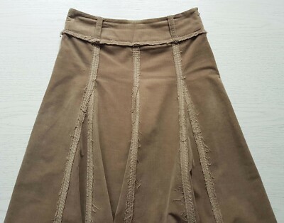 RIVER ISLAND (UK) super Damen CORD ROCK Cordrock 34/36 SCHWUNG lang A-Linie wNEU