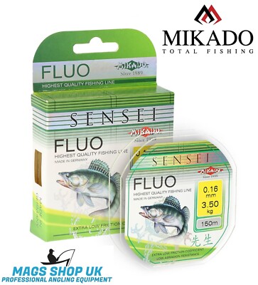 FISHING LINE MIKADO ''SENSEI FLUO'' 150 METERS. ALL DIAMETERS, ZANDER, PIKE