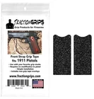 Tractiongrips black mineral grit grip tape for full size 1911 grips front strap