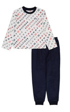 NWT Tommy Hilfiger Overall Logo Big Boys Pajama Set, 2 Piece, Size: L 12-14 