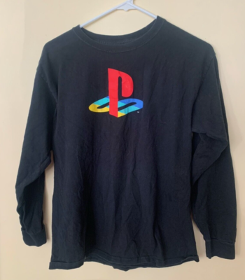 PLAYSTATION T-SHIRT LONG SLEEVE BLACK SIZE XL RN#110927 | eBay