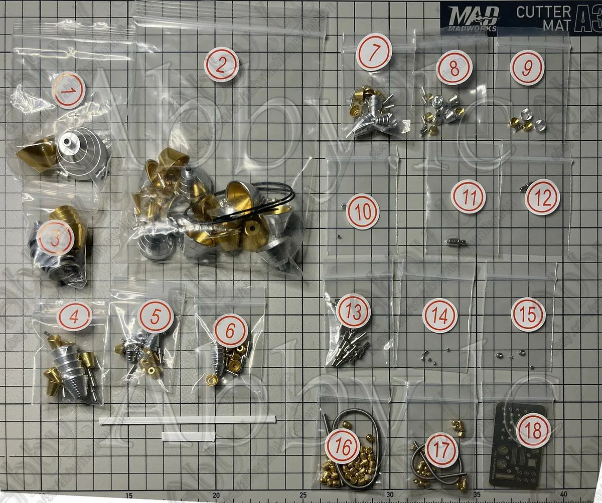 for HG 1/144 Nightingale Model Kit Metal Detail up Add-on Part Set MSN-04II  UC