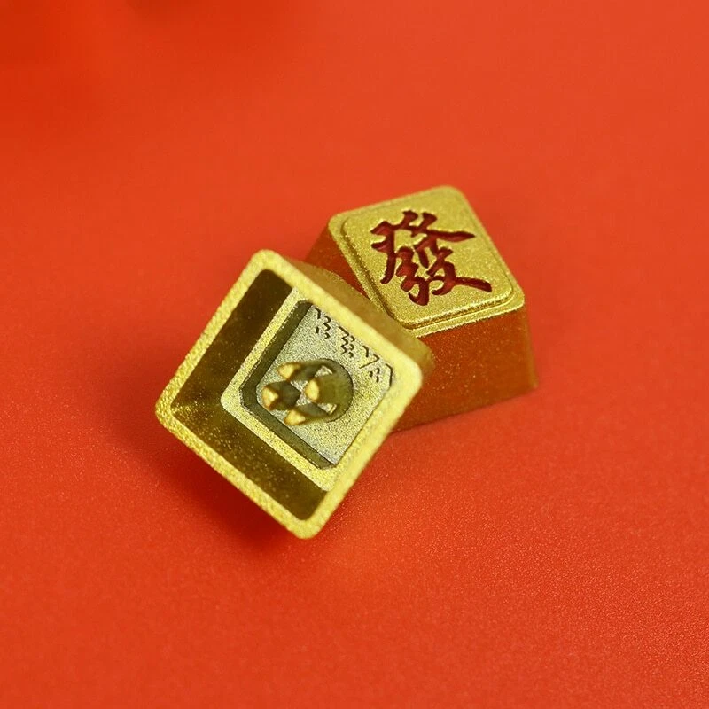 Piece Chinese Style Mahjong Game Keycap Zinc Aluminum Alloy Custom Key Cap - Image 3 of 4