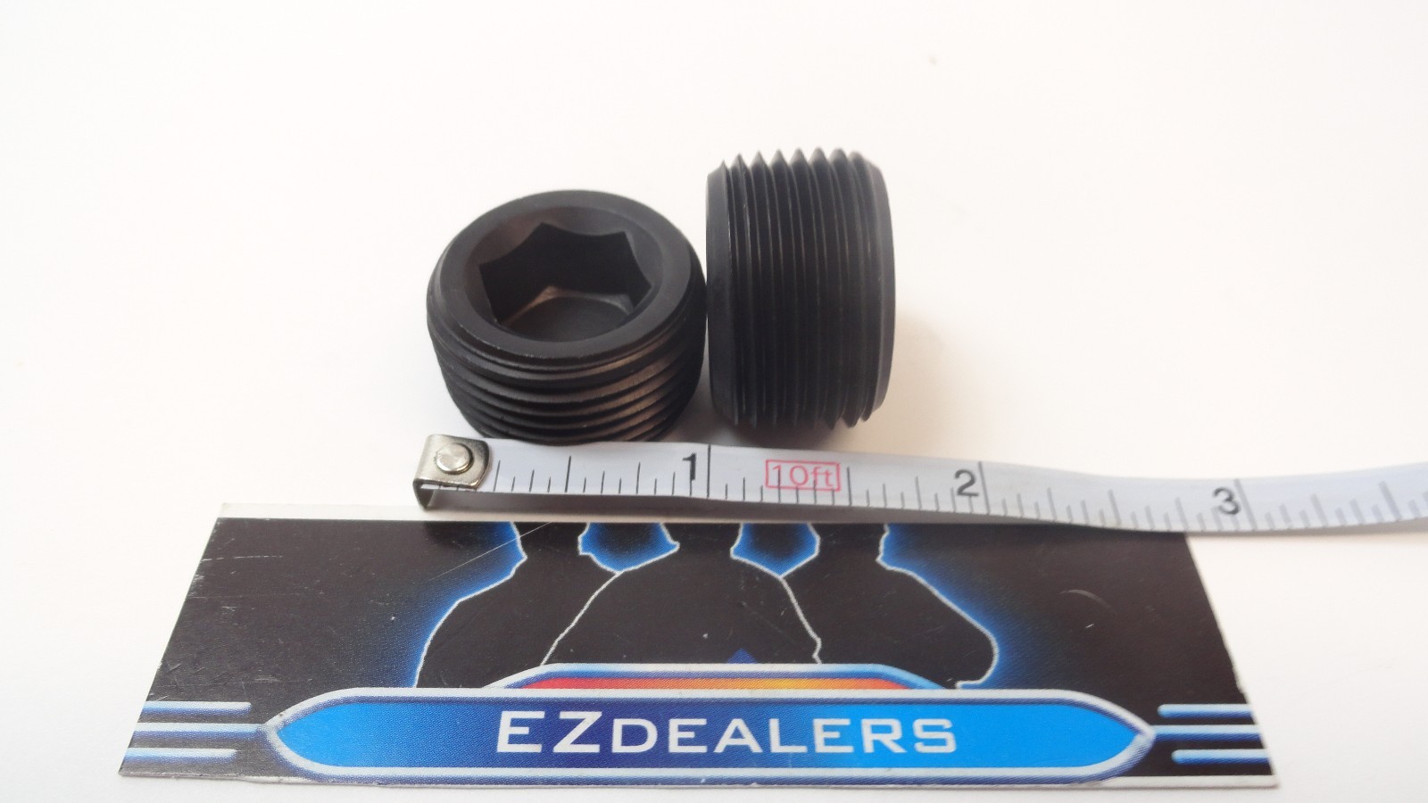 3/8 NPT Aluminum Pipe Plug - Allen Socket Silver Finish For Hot Rod, IMCA, NHRA & Street Rods 10 thumbnail image