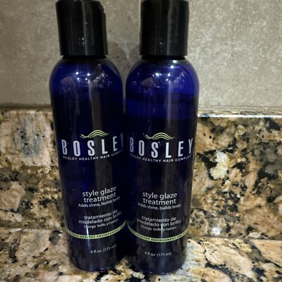 Bosley Healthy Hair Complex Style Glaze Treatment 6 Fluid Ounces /171 Ml(2 Pack)