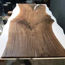 White Epoxy Live Edge Wooden Table Top Dining Epoxy Table Top, Center Top Decors