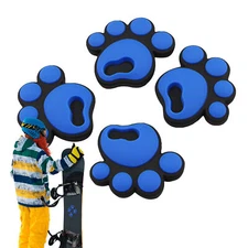 Set Of 4 Anti-Slip Snowboard Stomp Pads Mat, Self-Adhesive Snowboard Foot Pad