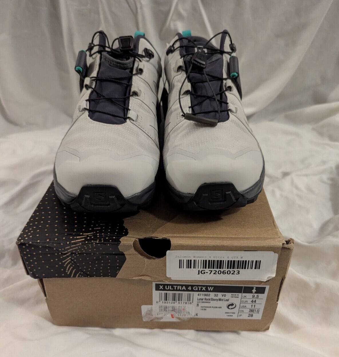 NUOVA scarpa da trekking bassa Salomon donna X Ultra 4 GTX taglia 11 bianca