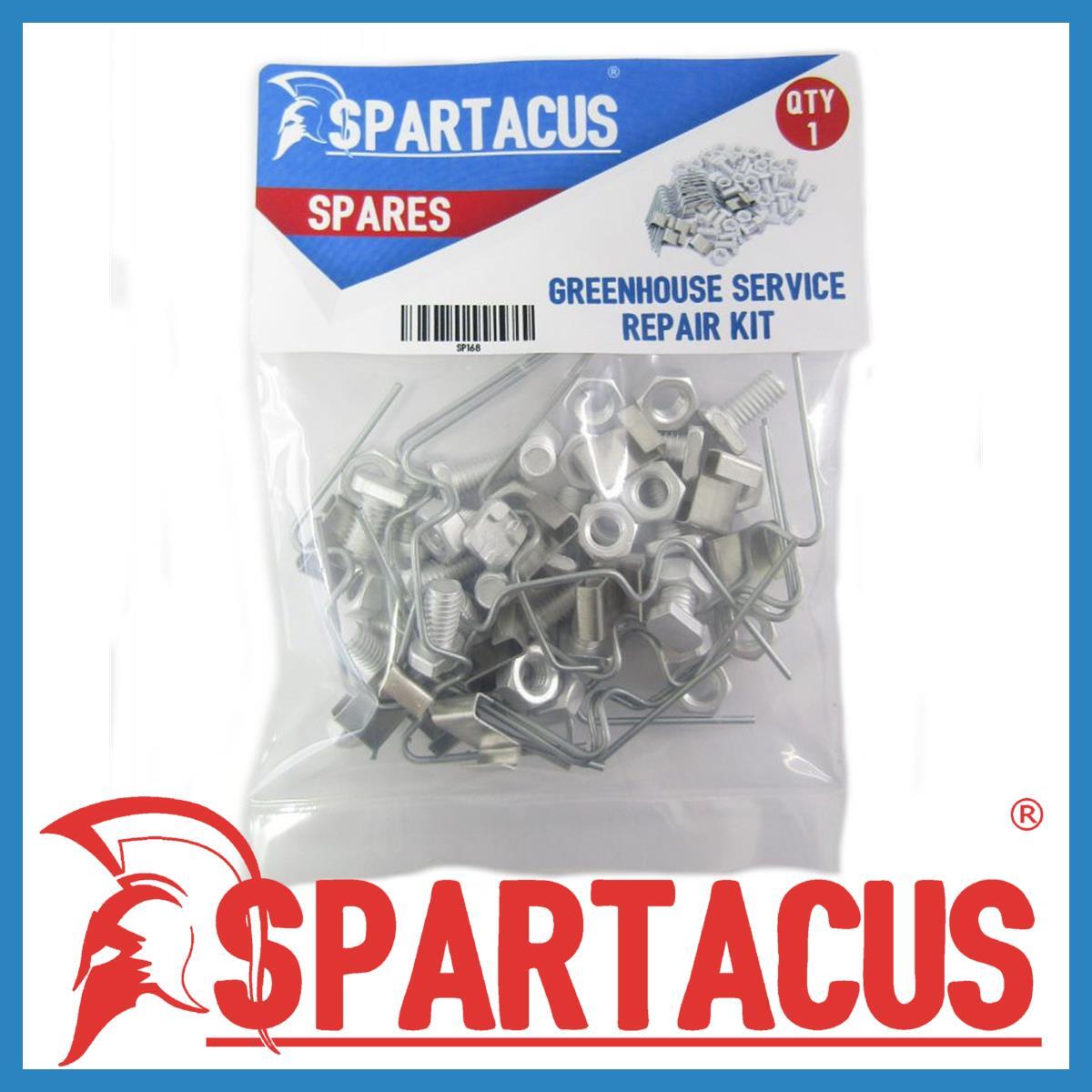 Spartacus SP168 Garden Pack of 10 Greenhouse Service & Repair Kit W Z Clips