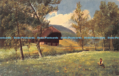 R317223 Bluhende Wiese im Schwarzwald Edm von Konig Hoffmann Schwarzwaldserie II