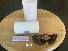 JIMMY CHOO Jerry Logo Knot Oversized Sunglasses Made in Italy w/ Original Case