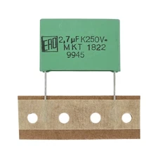 10 Pack  2.7uF 250V 10% Metallized Polyester Film Capacitors MKT1822-527/255V