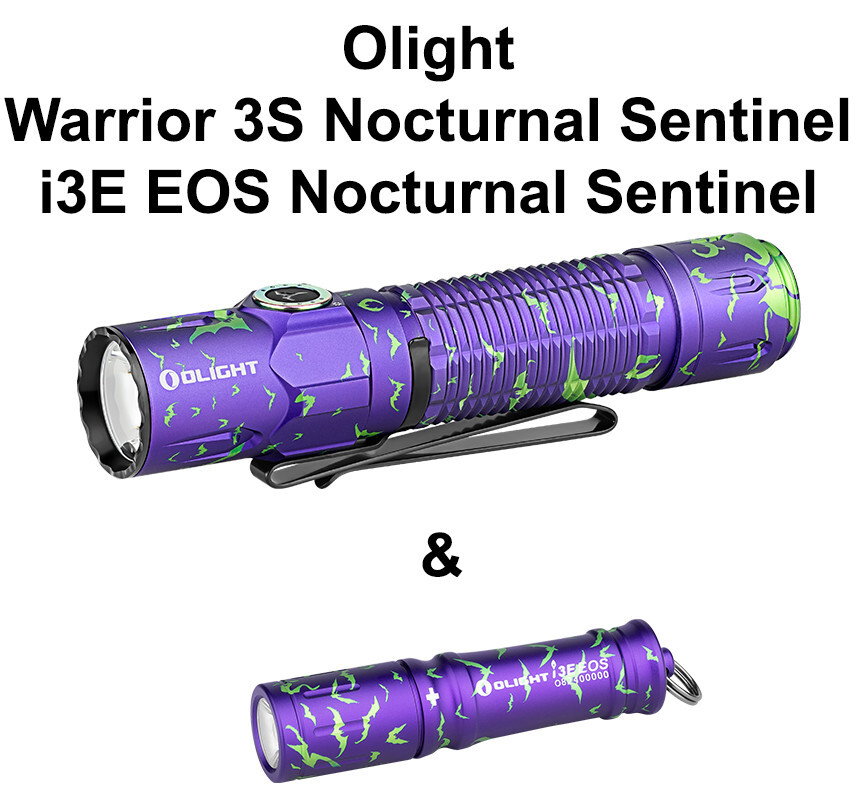 Olight Warrior 3S Nocturnal Sentinel & I3E EOS Nocturnal Olight Warrior 3S Nocturnal Sentinel & I3E EOS Nocturnal