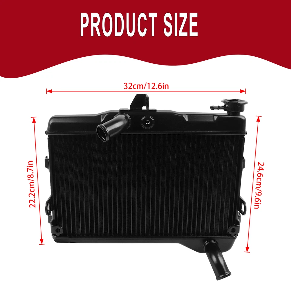 For Yamaha MT-07 2015-2023 XSR700 2018-2023 Black Engine Radiator Cooler Cooling Foto 4 de 4