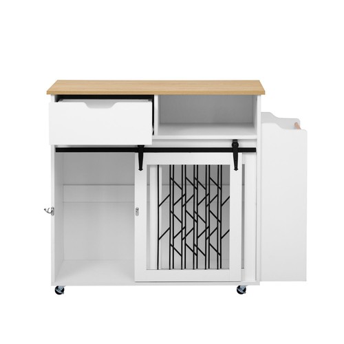 Furniture Style Dog Crate Kitchen Island End Table Pet Friendly Furniture - Picture 7 of 12