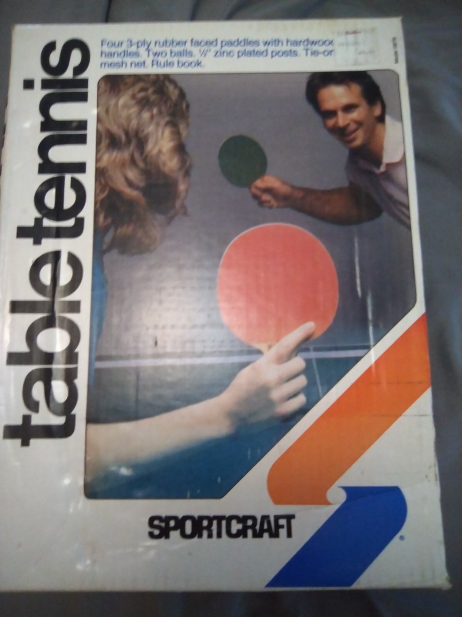 Ensemble De Tennis De Table Vintage Sportcraft #62 - état Quasi Neuf - USA