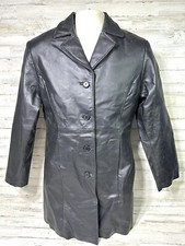 Usa Bikers Dream Apparel Womens Long Leather Jacket With Zip-out Lining Size L