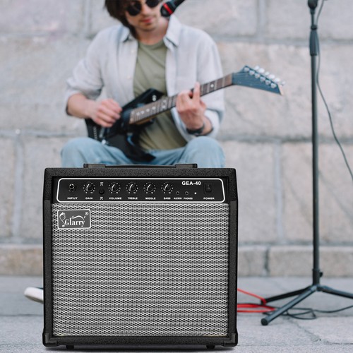 Amplificador de guitarra eléctrica GEA-40 negro de alta calidad 40W - Imagen 5 de 12