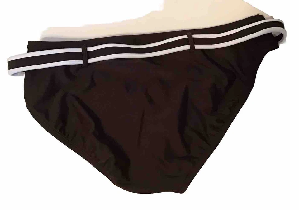 Parte inferior de bikini Chaps marrón con cinturón talla 16 (32-34” circunferencia) Foto 2 de 4