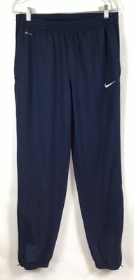 NIKE Dri-Fit Womens Soccer Track Pants Athleisure Elastic Zip Ankles Blue A7-2 | eBay