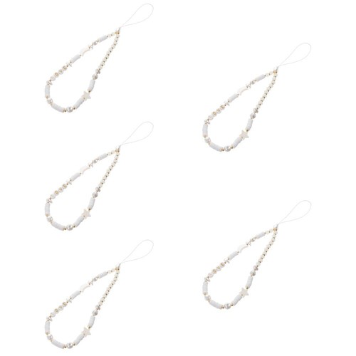 Soft Clay Mobile Phone Chain Beaded Wrist Strap Cute Star Lanyard - 第 47/53 張圖片