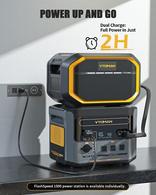 VTOMAN FlashSpeed 1500 Extra Battery 1548Wh for FlashSpeed 1500