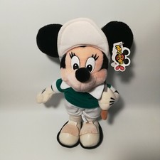 VINTAGE Disney MINNIE MOUSE Golf Plush WITH TAGS 14" Tall 80's 