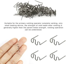 500Pcs Car Plastic Bumper Welding Wave Stapler 0.8mm Hot Staples Repair Kit