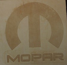 ACRYLIC Leather Embossing Stamp - MOPAR - for Veg Tanned Leather