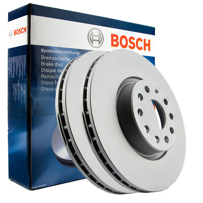 2x BOSCH Bremsscheibe Ø330mm VORN PORSCHE, VW