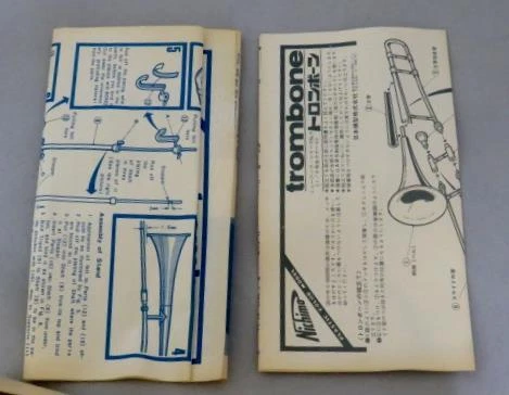 Nichimo 1:6 Scale Music Series : Trombone #1967 Model Kit RARE (New) - Image 4 of 4