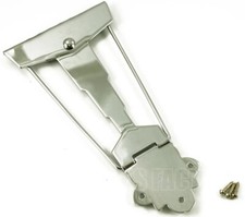 TP250C Cordier Style Tailpiece Fancy Old Jazz Archtop Guitar 50s Look Chrome