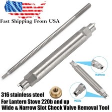 Wide Narrow Slot Check Valve Removal Tool For Lantern Stove 220b and up Steel