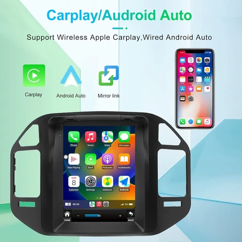 For Mitsubishi Pajero 99-06 9.7" Android 13 Main Unit GPS SAT Sat Nav Radio Carplay - Picture 2 of 20