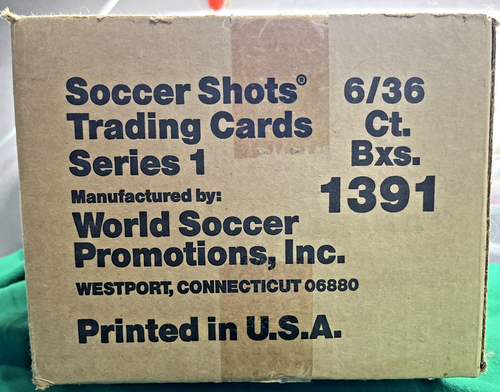 1991 Soccer Shots Factory Sealed 6-box Case - PELE Promo Card Possible - Picture 3 of 7