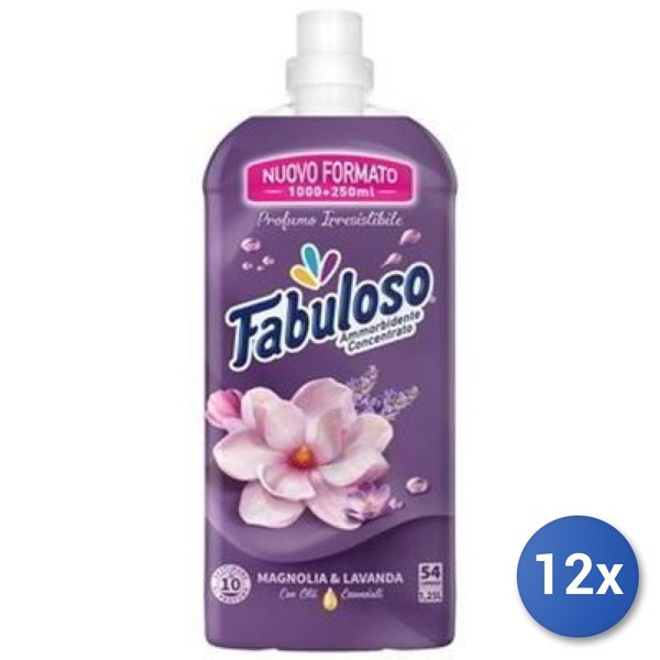 12X Fabuloso WeichspüLer Konzentrat 1250 Ml 56 MesslöFfel Magnolia Weiß-image