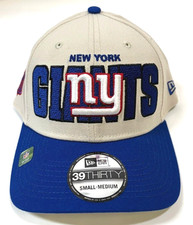 New York Giants NE NFL 2023 Draft Flex-Fit Hat ~ Stone/Blue