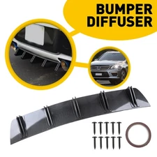 Car Rear Body Bumper Diffuser Shark 10 Fins Wing Spoiler Carbon Fiber For Ford