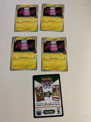 Team Rocket's Flaaffy 073/182 Pokemon Destined Rivals NM Unplayed + Code Card