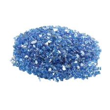 10lb 1/4-inch cobalt blue fire glass rocks for fireplace or fire pit table