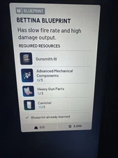 ✅ ARC RAIDERS ✅ BETTINA BLUEPRINT - USA SELLER