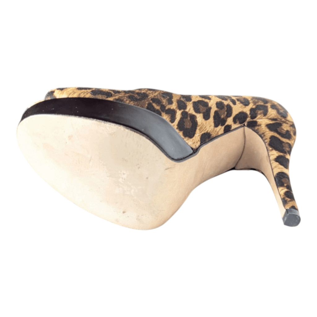 STUART WEITZMAN Leopard Print Platform Pumps Size… - image 6