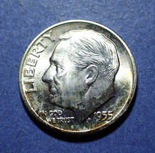 1955-D Roosevelt Dime  Ch. BU