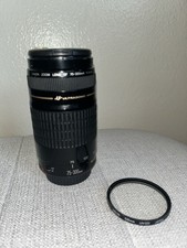 Canon EF 75-300mm f/4-5.6 USM lens PLUS UV FILTER for EOS A2 Elan Rebel etc